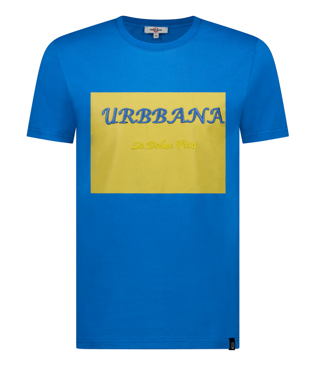 La Dolce Vita Flag T-shirt - Saks Blue - Handmade T-Shirts