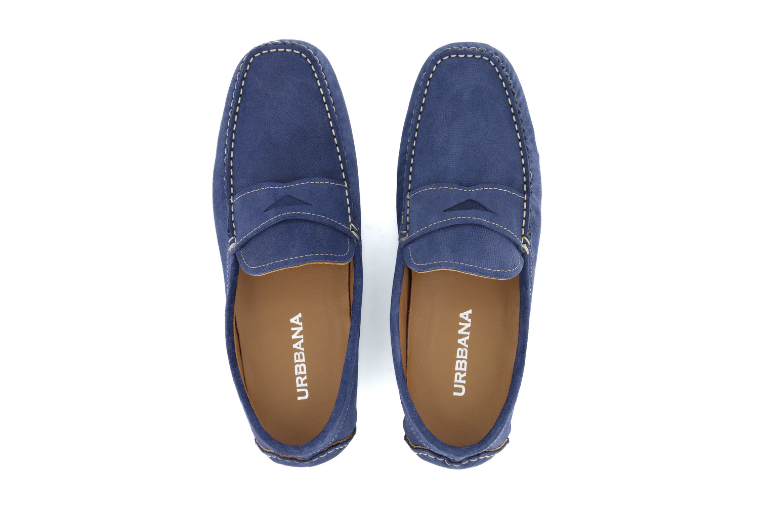 Portofino Driving loafers - Blue suede - Loafers by Urbbana