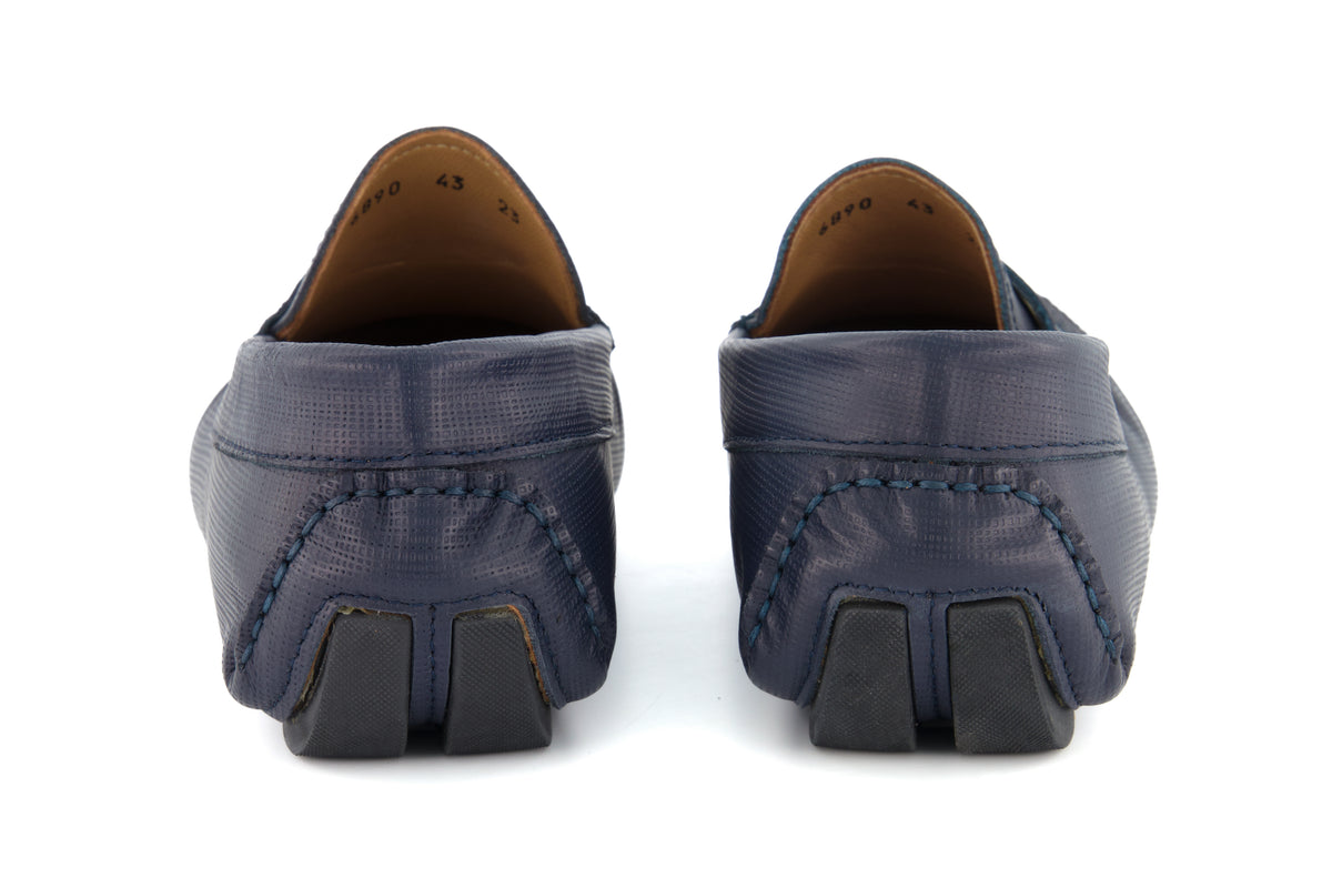 Portofino Driving Loafers - Blue - Loafers by Urbbana