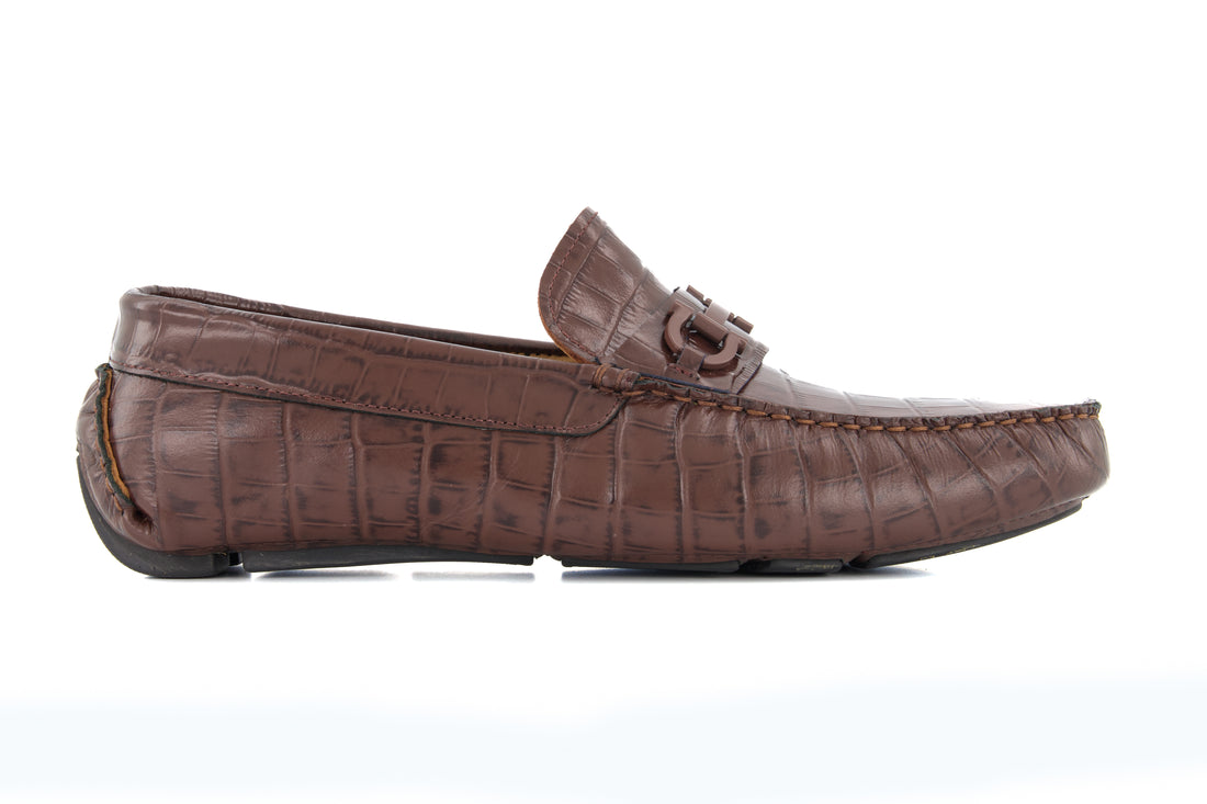 Portofino Driving Loafers - Croc - Loafers by Urbbana