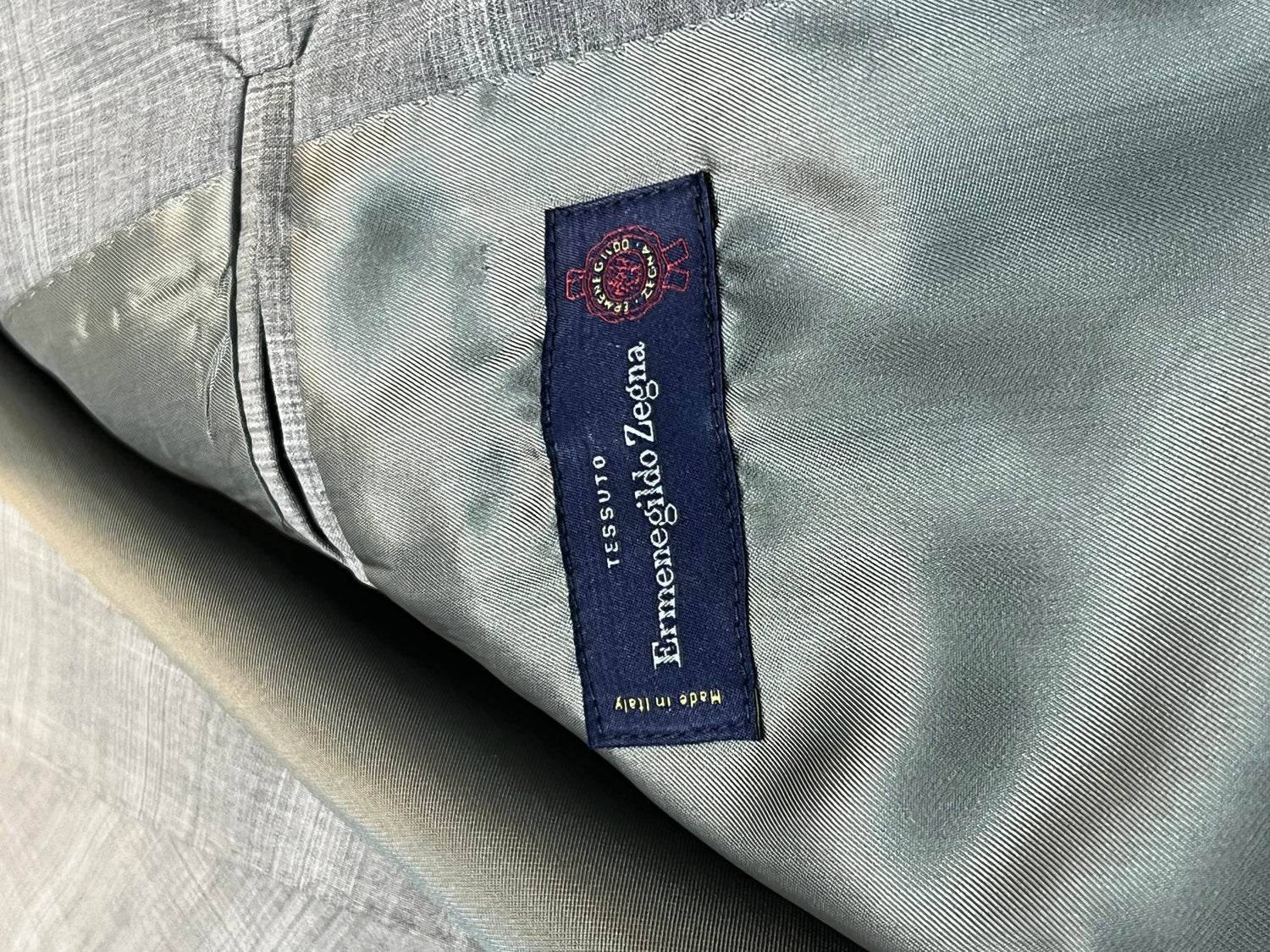 Argento Zegna Cloth Suit - Check Silver - Made In Italy - Suit by Urbbana