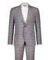 Argento Zegna Cloth Suit - Check Silver - Zegna Fabric Suit