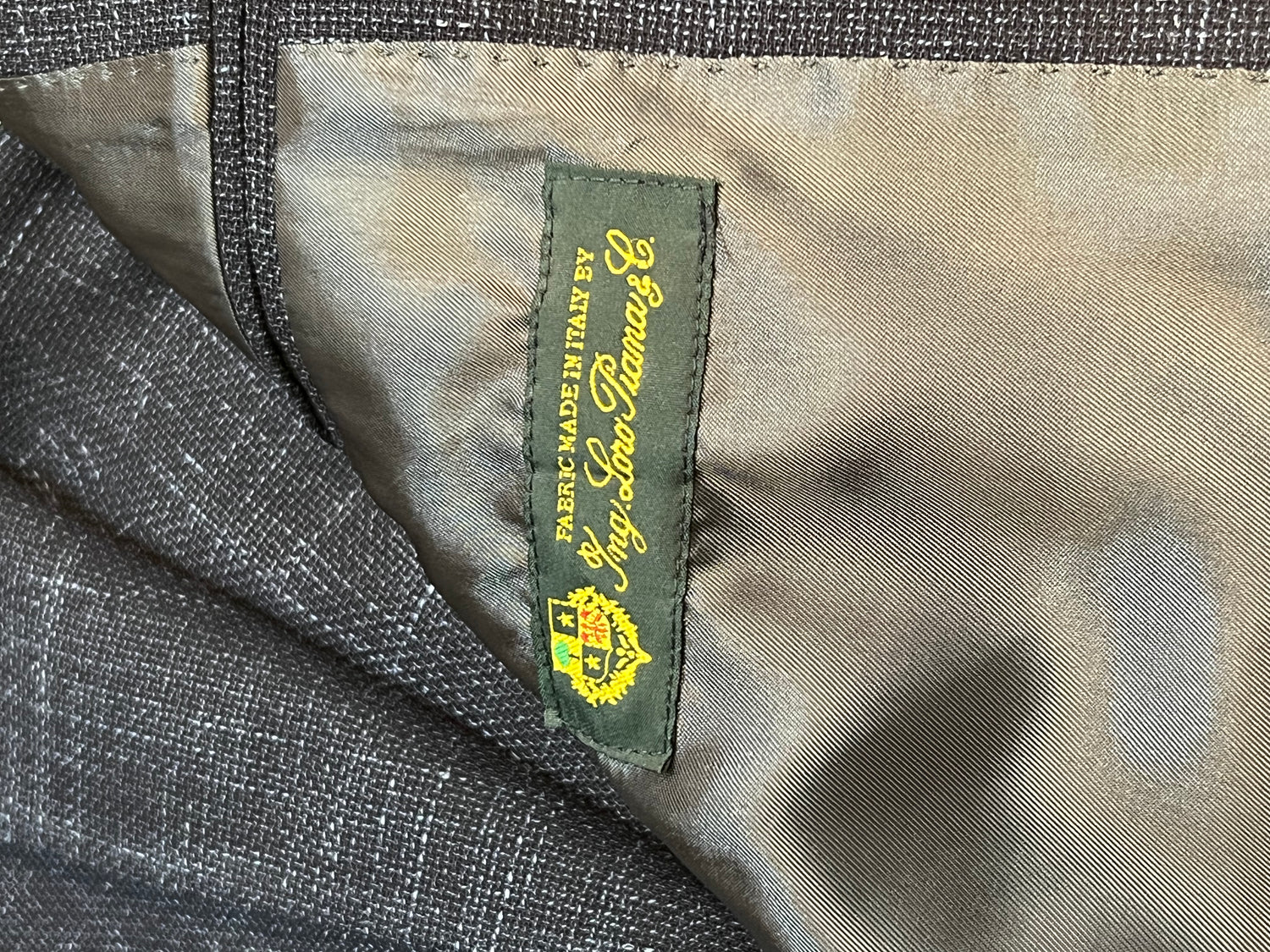 Augustus Loro Piana Linen Cloth Suit - Dark Navy - Made In Italy - Suit by Urbbana