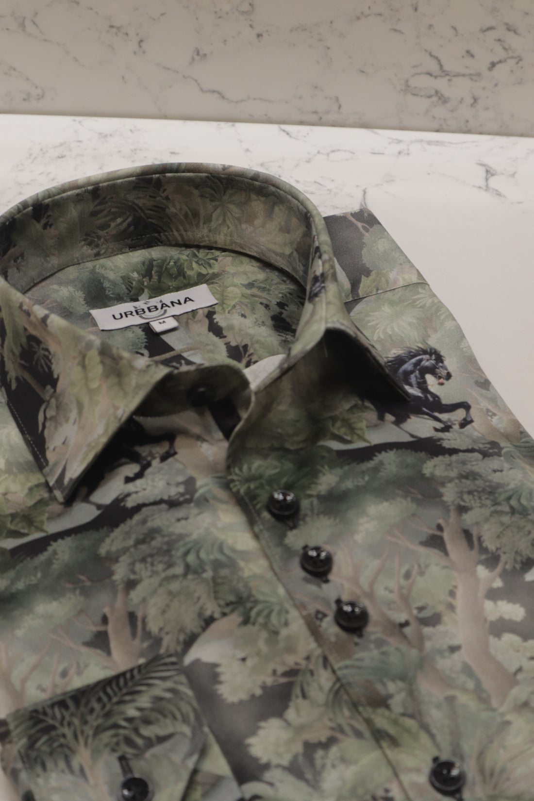 URBBANA Shirt Featuring Lush Forest Print