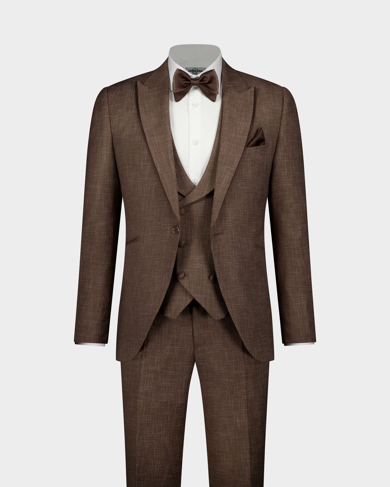The Alkonost Brown Ceremonial 3pc Suit- Brown