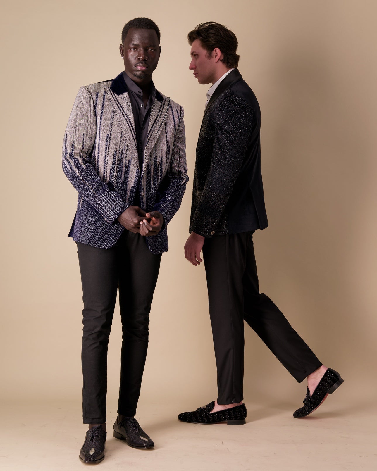 Inception Crystal Beaded Ceremony - Premium Wedding Jackets