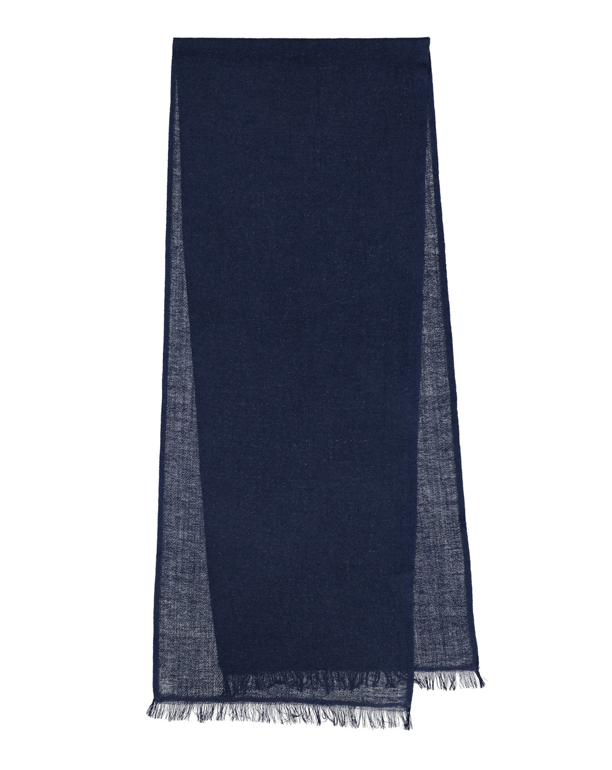 Cashmere/Silk Blend Scarf - Navy-Luxurious Softness & Elegance - Urbbana