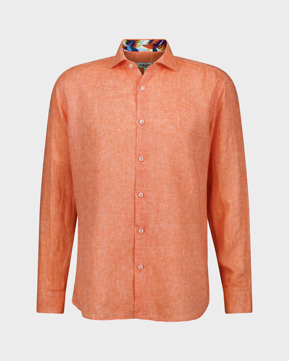 URBBANA Byblos linen shirt collection in vibrant summer colors.