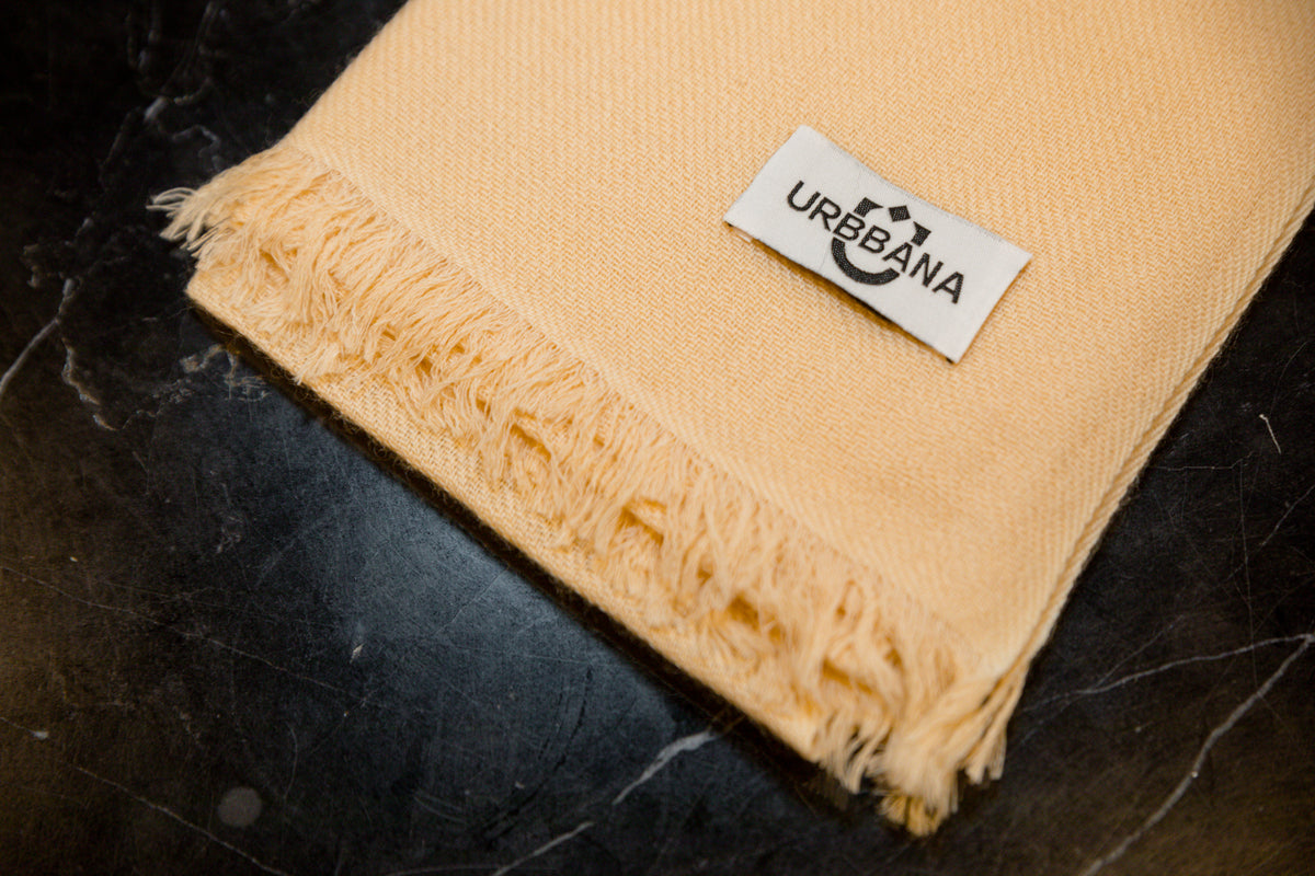 Cashmere/Silk Blend Scarf - Beige - Scarf by Urbbana