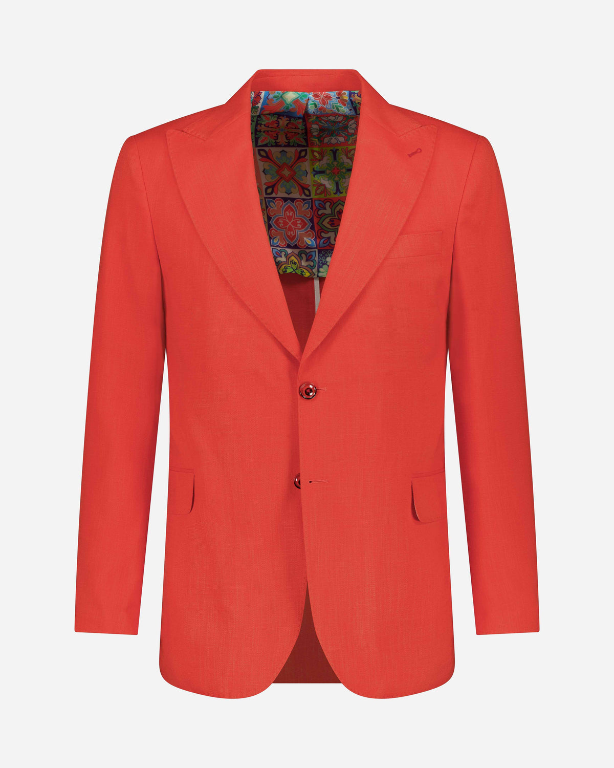 URBBANA Etreta orange linen jacket.