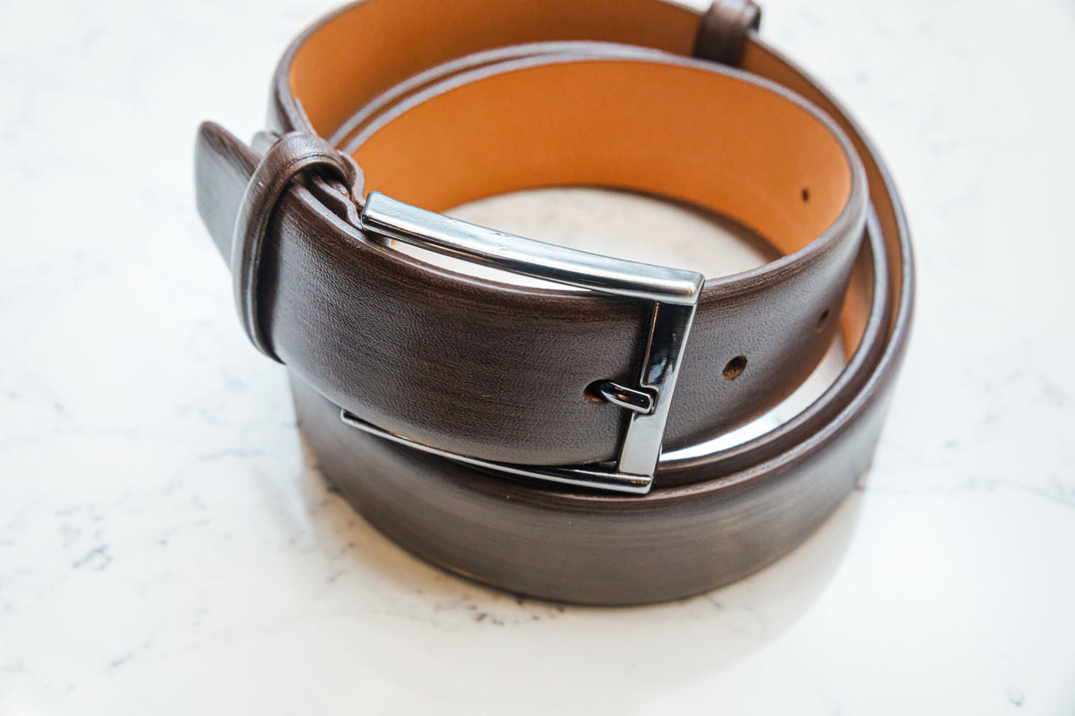The Patina Belt - Chocolate Brown — original alternate angle