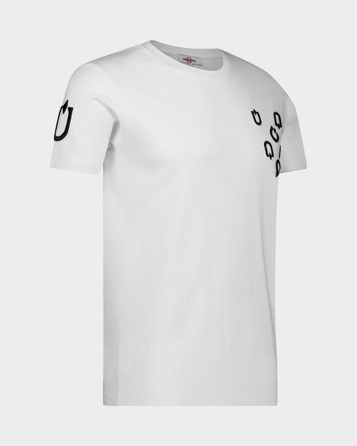 URBBANA T-shirt, side view.