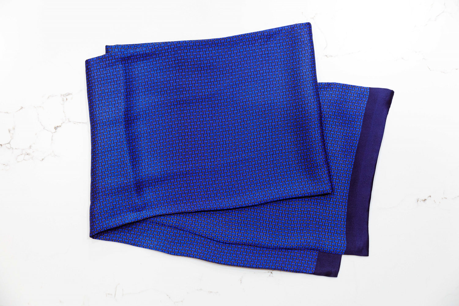 Silk Scarf - Royal Blue - URBBANA Silk Scarves