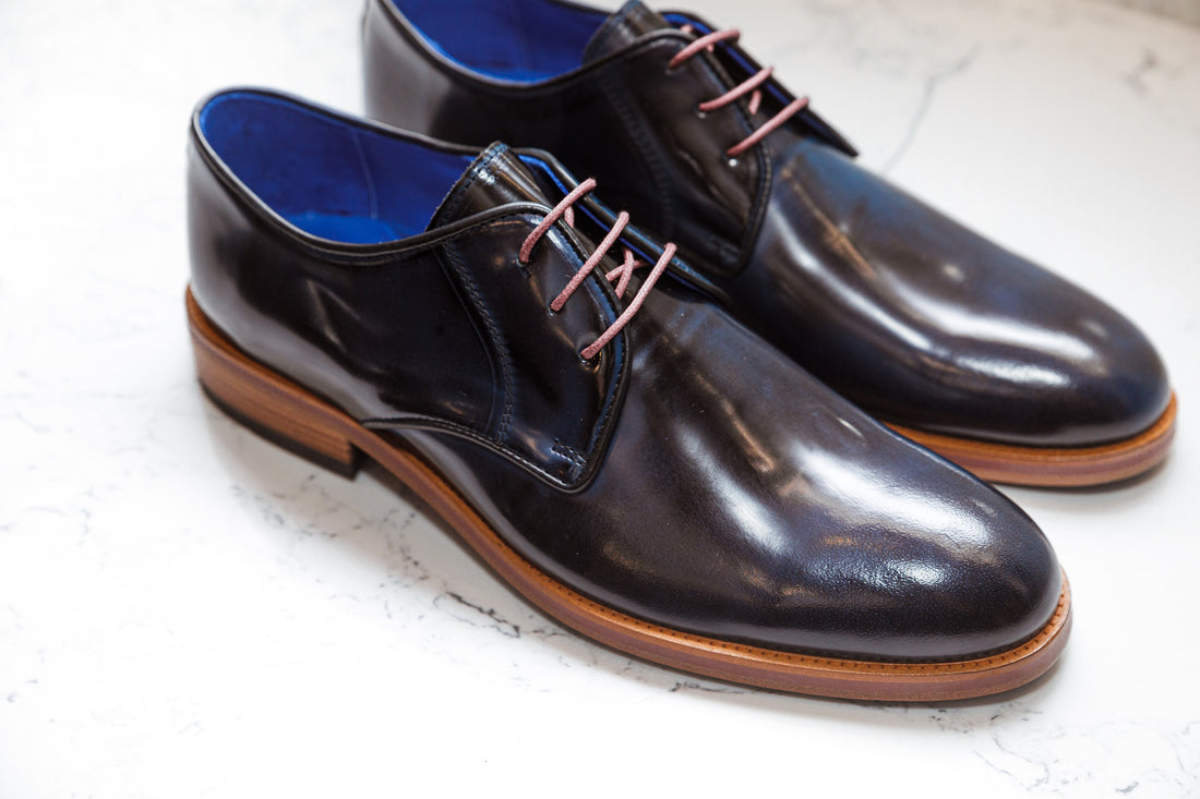 The Wellington Shoes - Navy - Handmade Shoes by Urbbana
