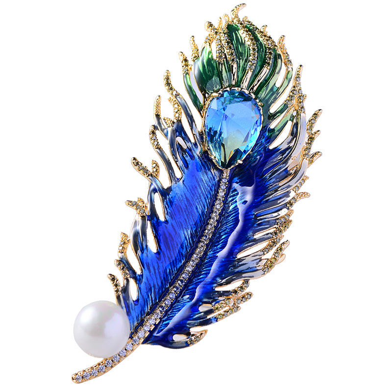 Regal Plume Lapel pin by Urbbana - decorative, elegant lapel pin
