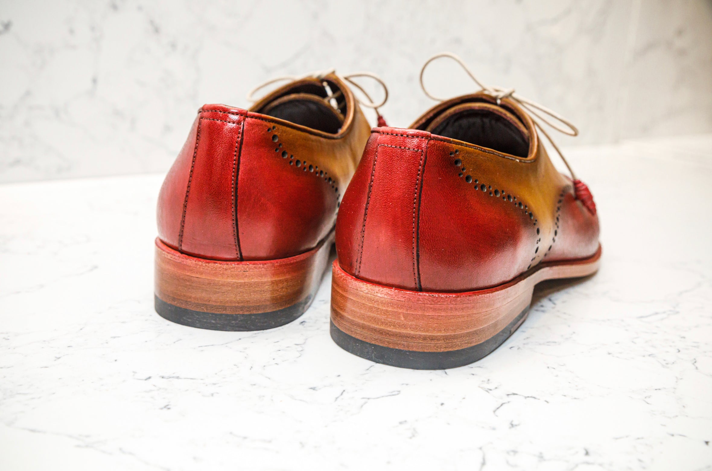 The Havana Patina Brogues - Red & Gold - Brogues by Urbbana