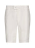 The Nuno Linen Shorts - White - URBBANA Luxury Handmade Linen Shorts