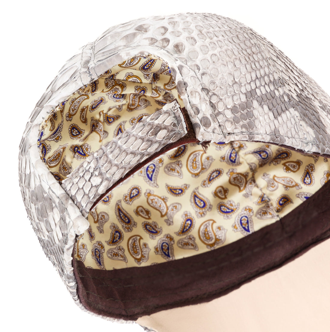 Nuno Python Skin Cap - White - by Urbbana