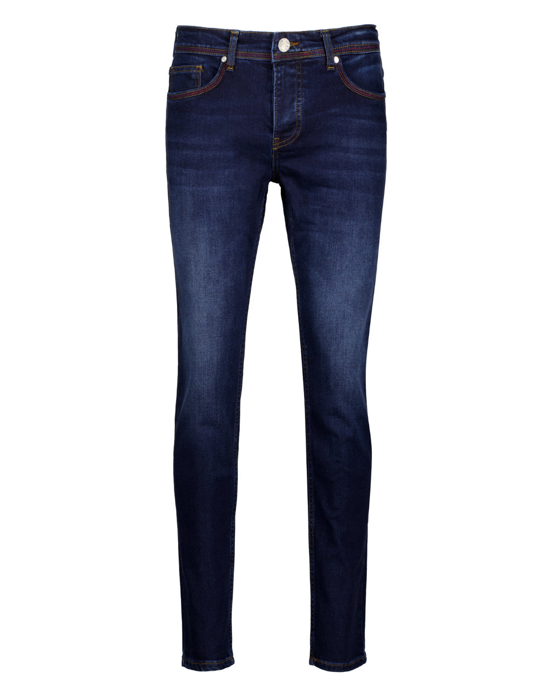 The Lukas Dark Blue Classic Jeans by Urbbana - Denim overalls for parties