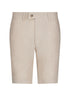 The Nuno Linen Shorts - Beige - URBBANA Luxury Handmade Linen Shorts