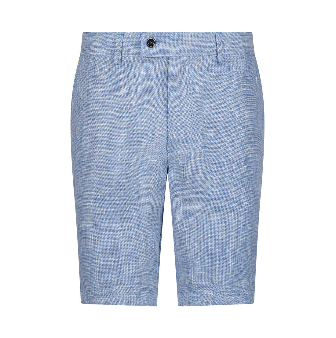 The Dante Linen Shorts - Ice Blue - URBBANA Luxury Handmade Linen Shorts