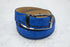 The Moreno Blue Suede Belt - URBBANA Handmade Belts
