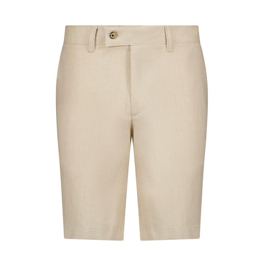 The Dante Linen Shorts - Beige - URBBANA Luxury Handmade Linen Shorts