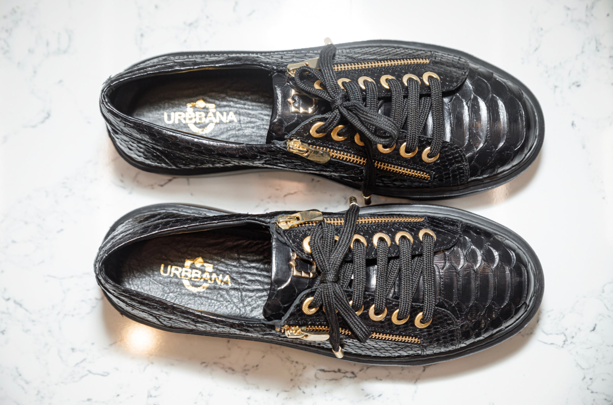 The Franco Python Zip Sneakers - Tradition Meets Luxury