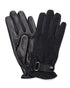 Lambskin Leather Gloves - Black Herringbone - URBBANA Luxury Gloves Collection