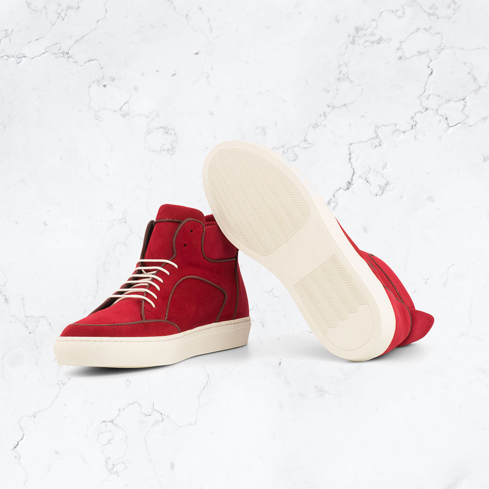 High Top - Casual II - Red Suede