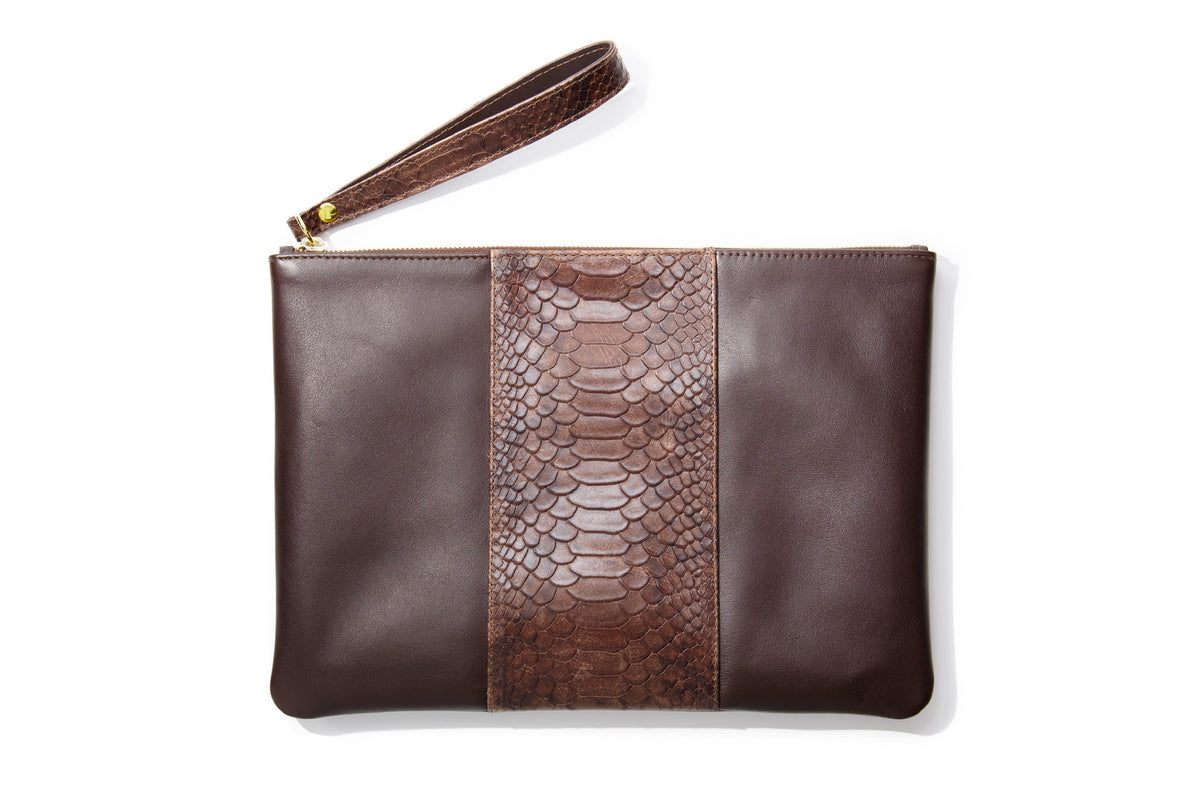 The Clutch - Brown - URBBANA Bag Collection – Luxury in Limited Numbers