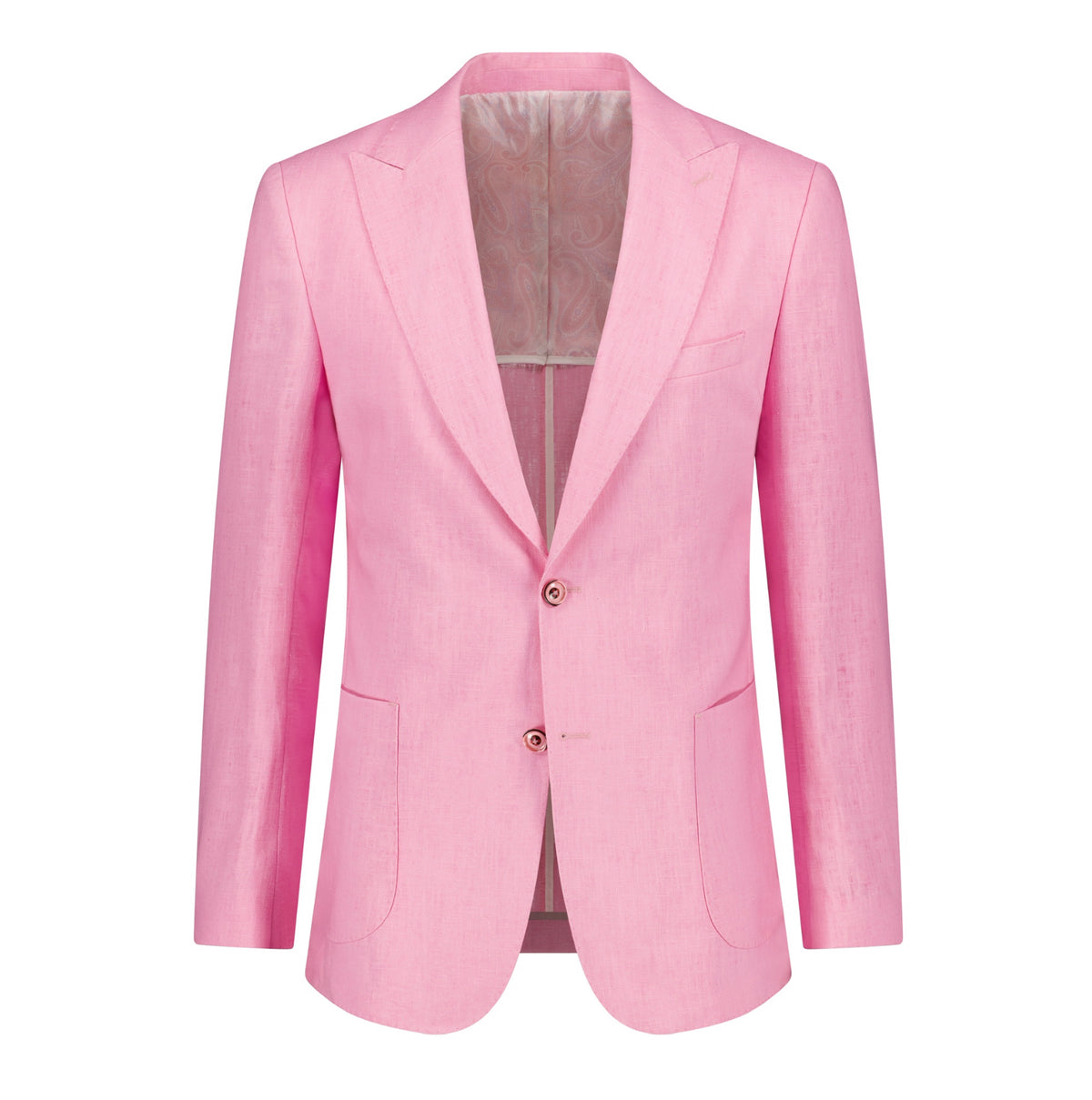 The Pembe Linen Jacket - Pink Jacket by Urbbana