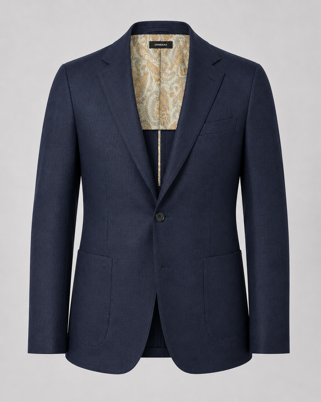 The Etreta Linen Blazer – Dark Navy