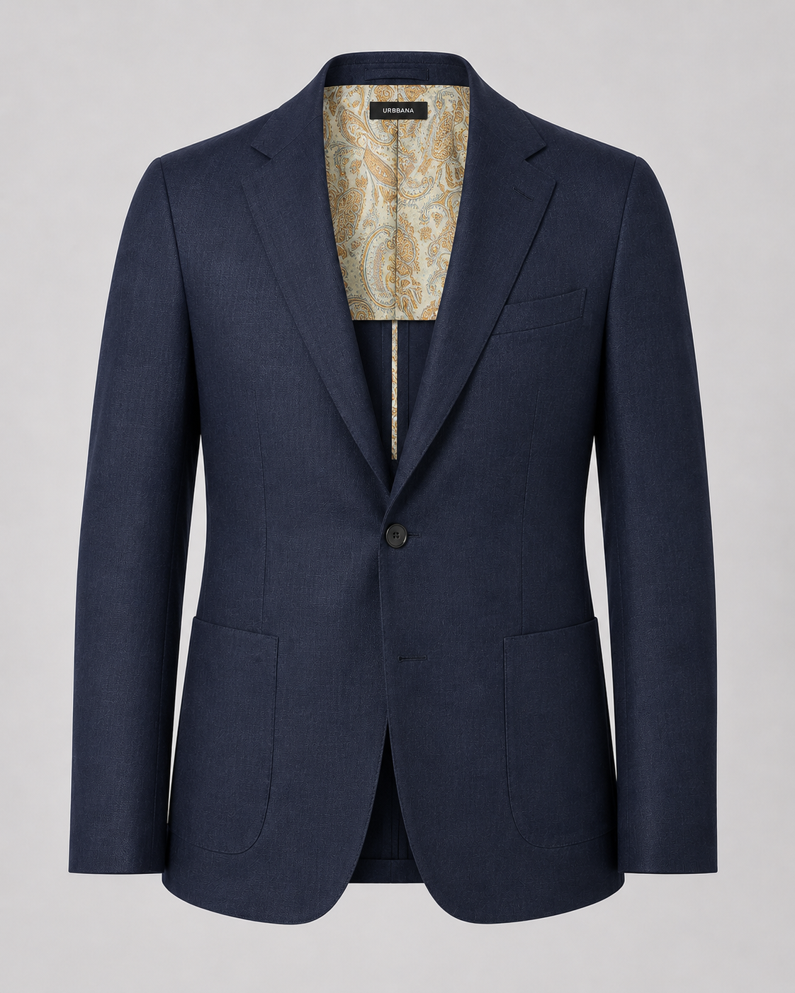 The Etreta Linen Blazer – Dark Navy
