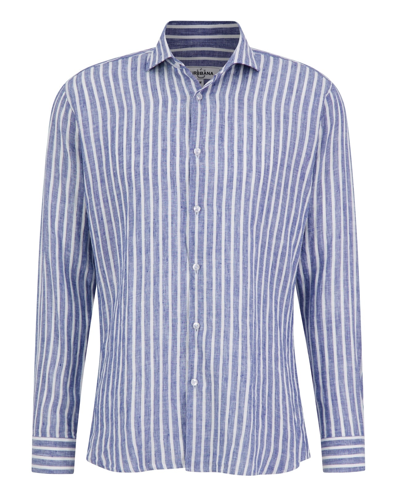 Portofino Linen Shirt - Blue Stripe - Shirt by Urbbana