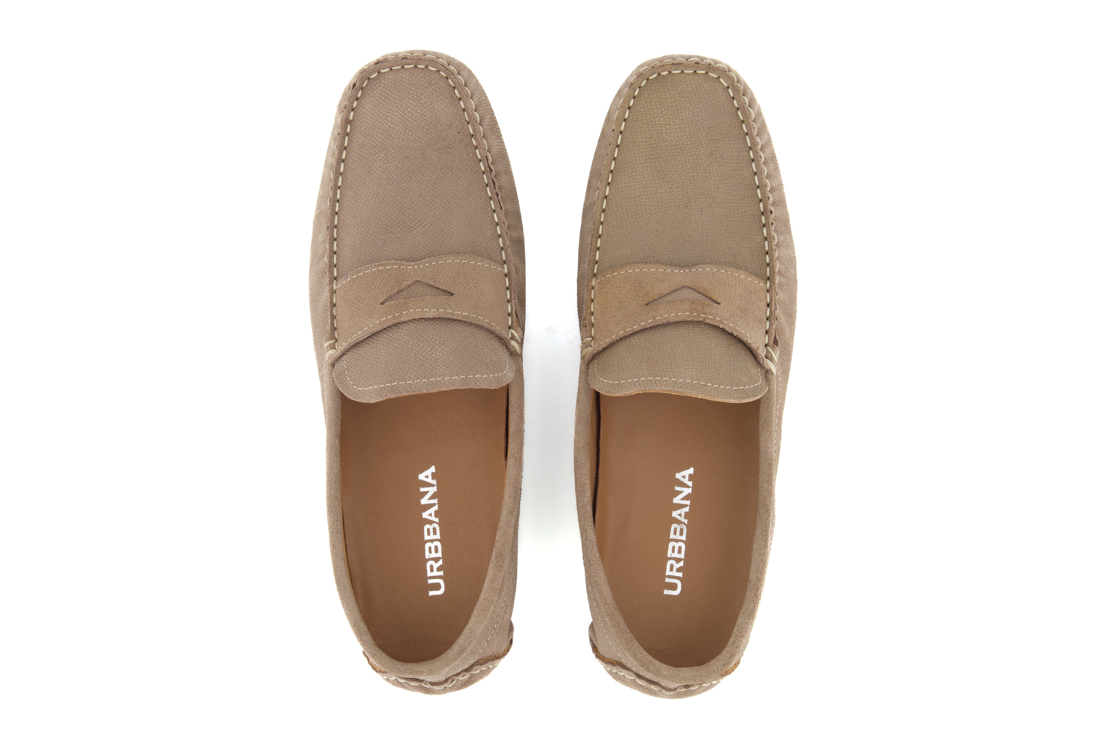 Portofino Driving Loafers - Creme Suede - Loafers by Urbbana