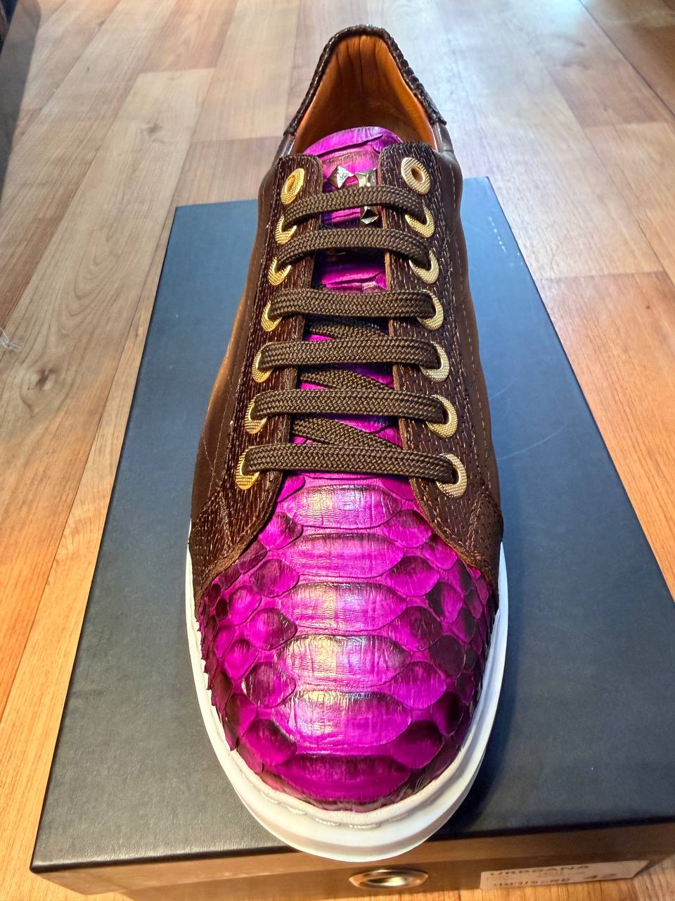 Phyton Shoe- Brown&amp;Pink