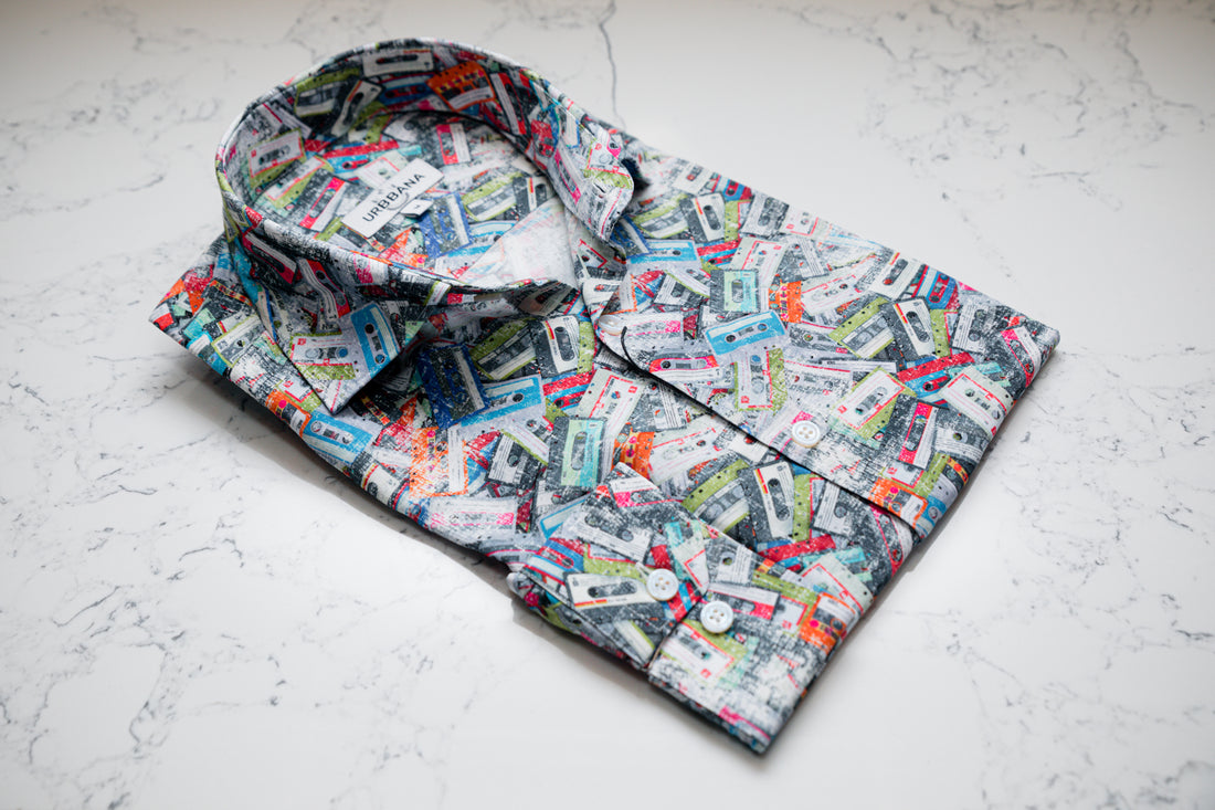 The Cassette Silk Blend Shirt - Shirt by Urbbana