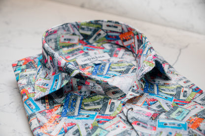 The Cassette Silk Blend Shirt - Shirt by Urbbana