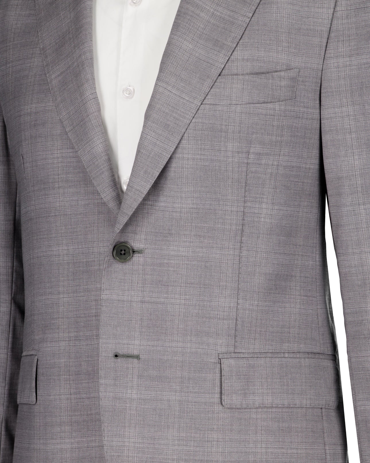 Argento Zegna Cloth Suit - Check Silver - Made In Italy