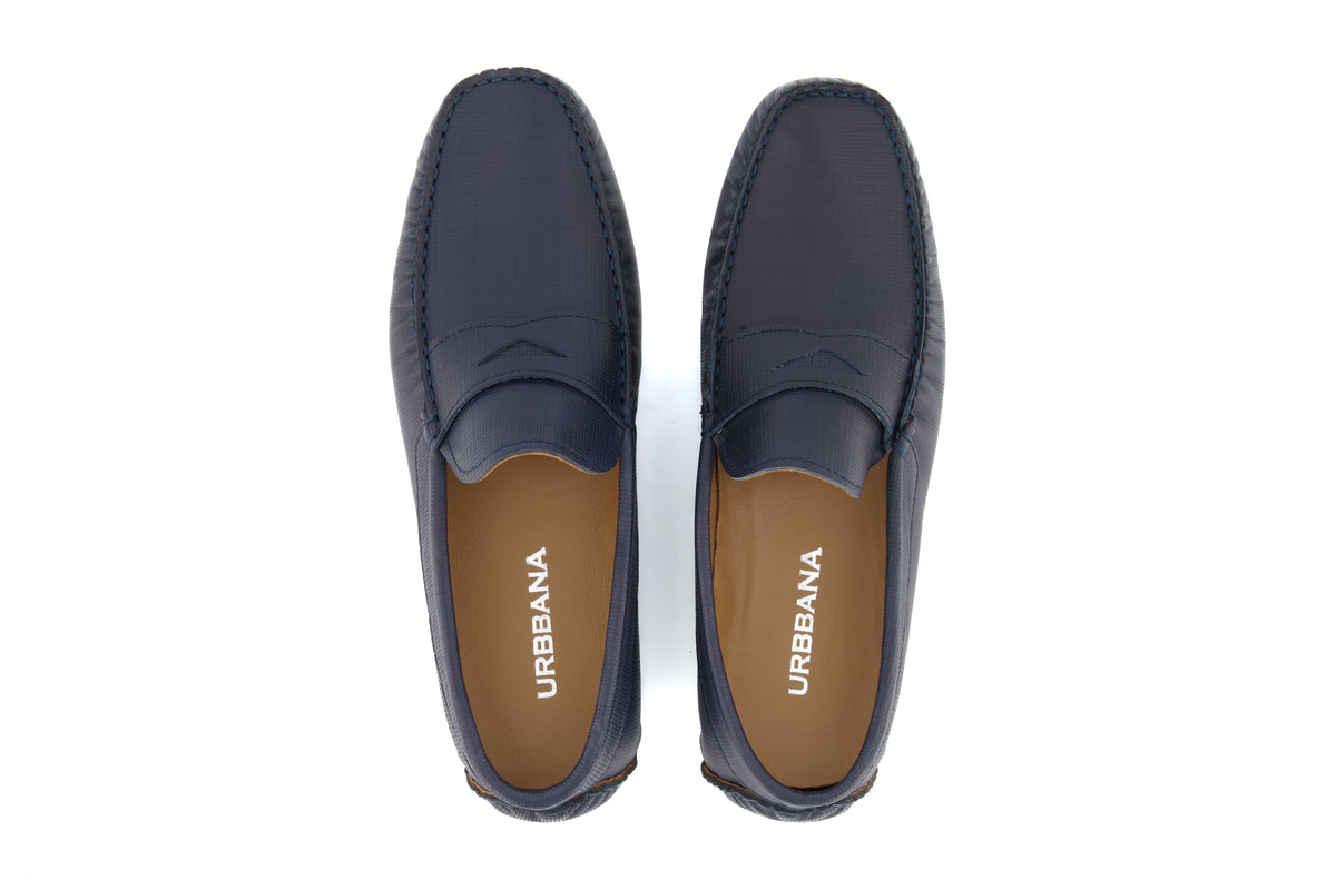 Portofino Driving Loafers - Blue - Loafers by Urbbana