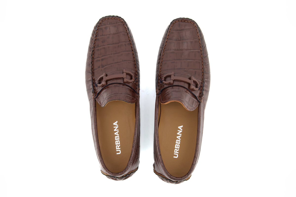 Portofino Driving Loafers - Croc - Loafers by Urbbana