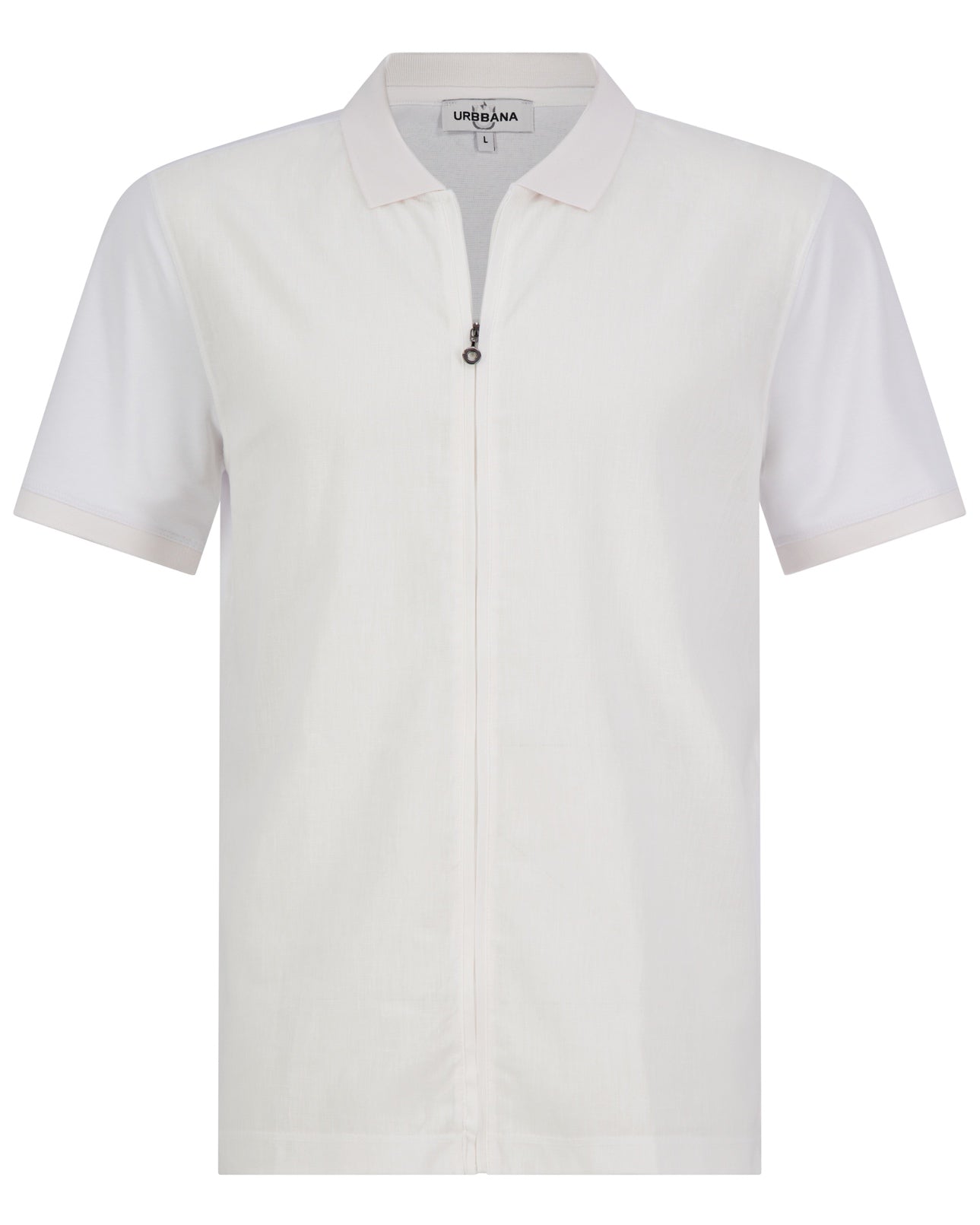 Athens Jacquard Polo - White - Polo shirt by Urbbana