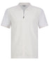 Athens Jacquard Polo - White - Polo shirt by Urbbana