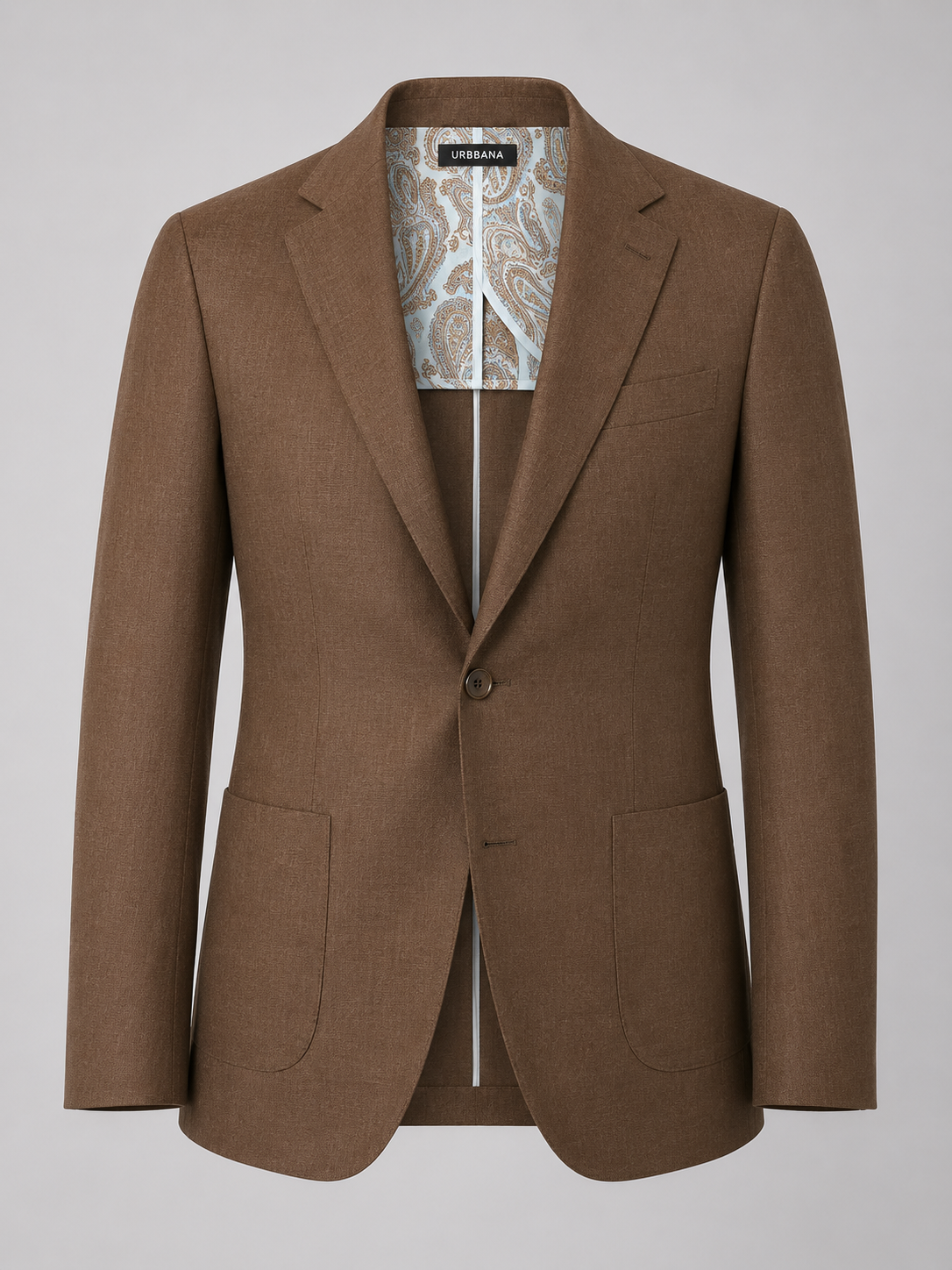 The Etreta Linen Blazer – Brown