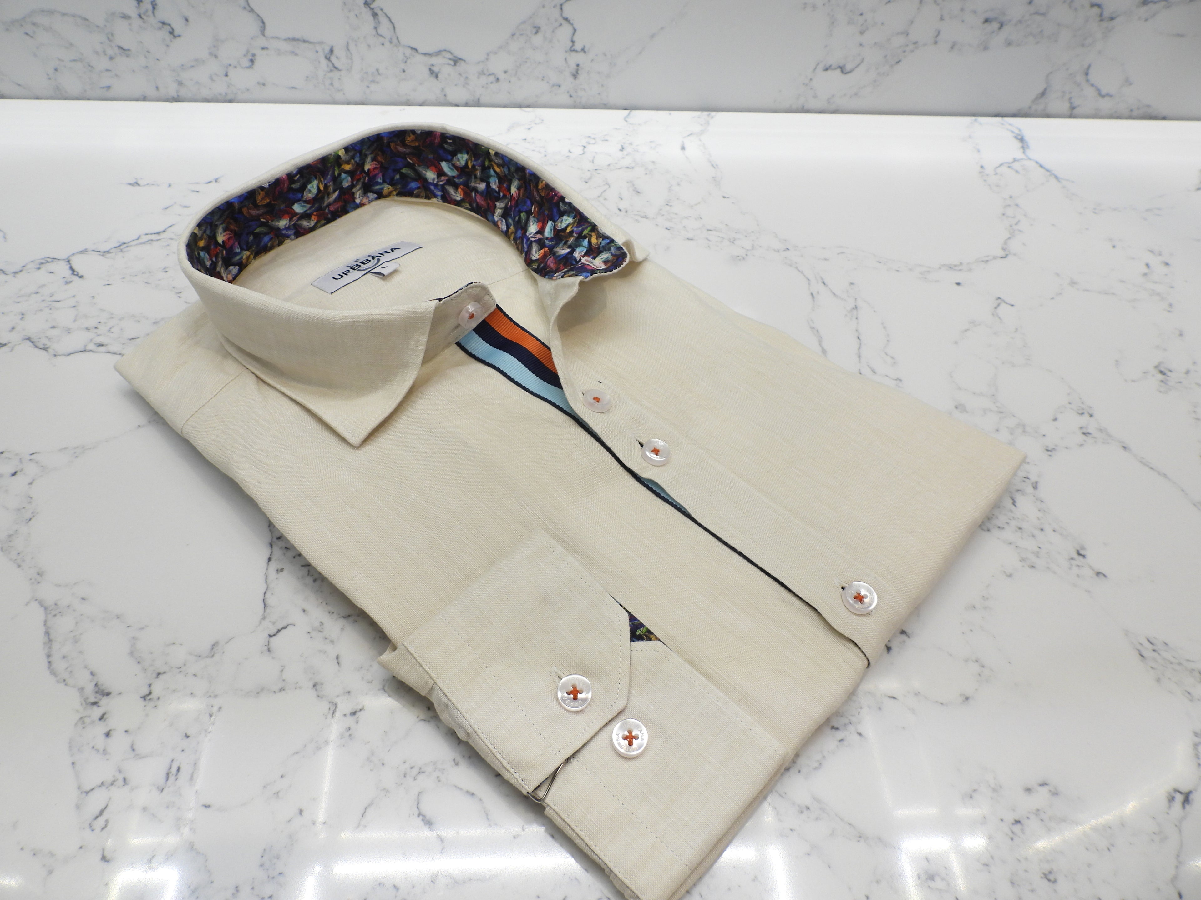 Persepolis Linen Shirt - Creme - Shirt by Urbbana