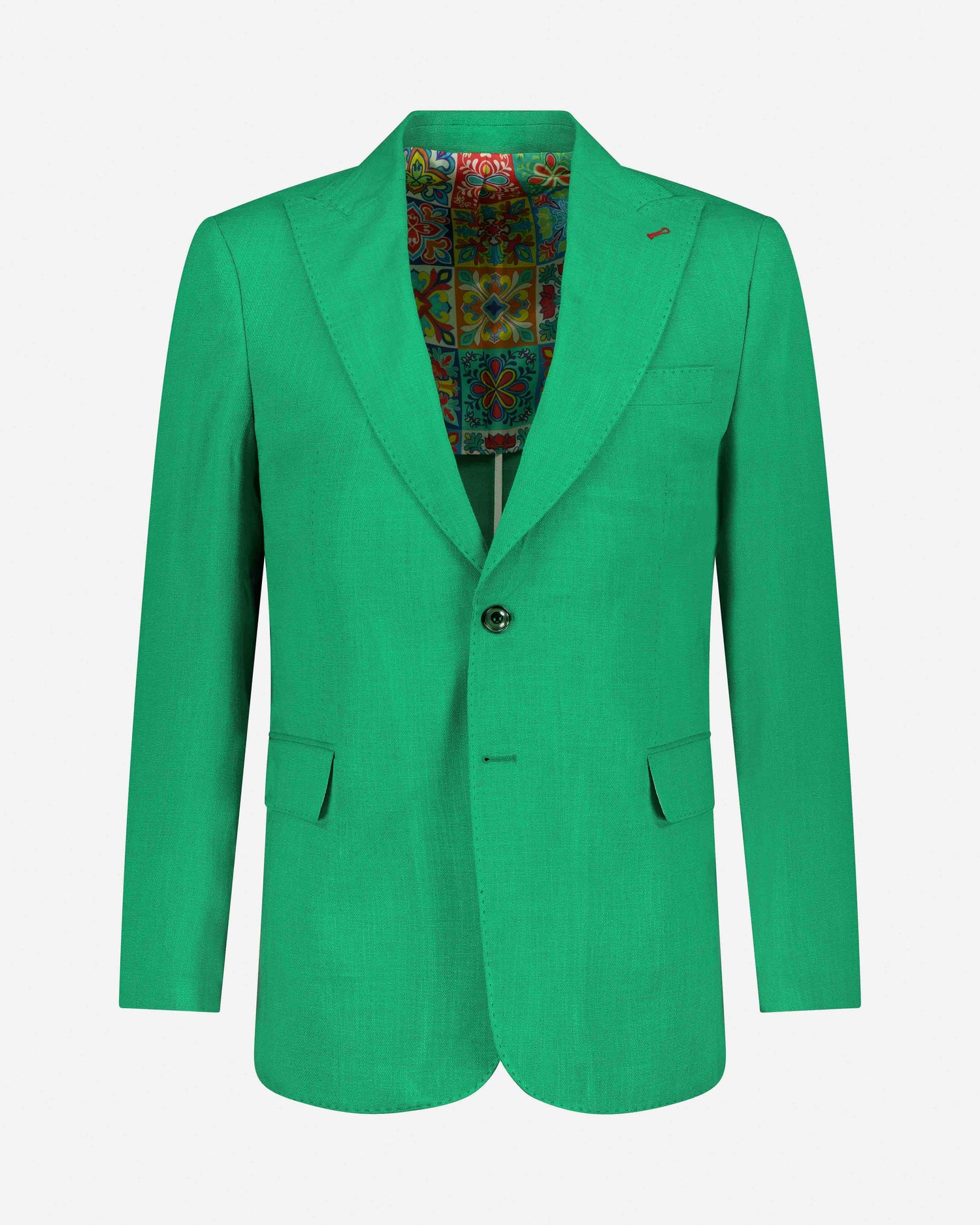 The Etreta Linen Jacket - Green - by Urbbana