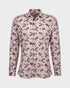 Soft pink shirt featuring bold paisley design - URBBANA
