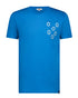 Fine Cotton T-shirt with Multi U Embroidery - Electric Blue - t-shirt by Urbbana