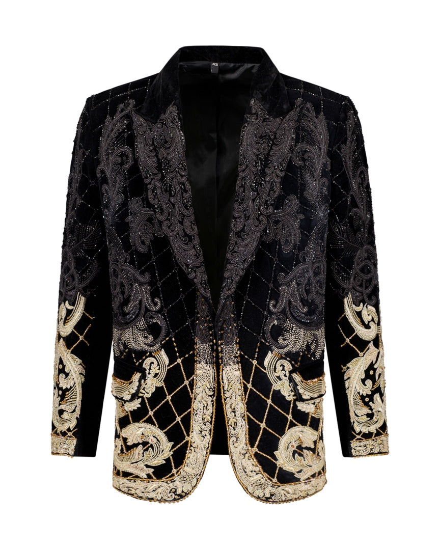 The Gatsby Crystal Beaded Jacket - Jacket by Urbbana